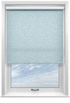Dots and Spots, Electric Blue - Twist&Fit Roller Blind